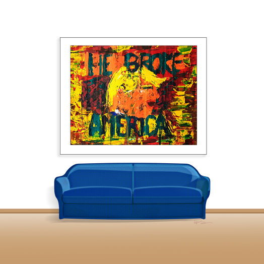 Blue Couch - He (Trump) Broke America