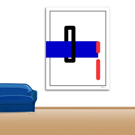 Artwork by Ron Centra - 12082023_1_Blue_Couch