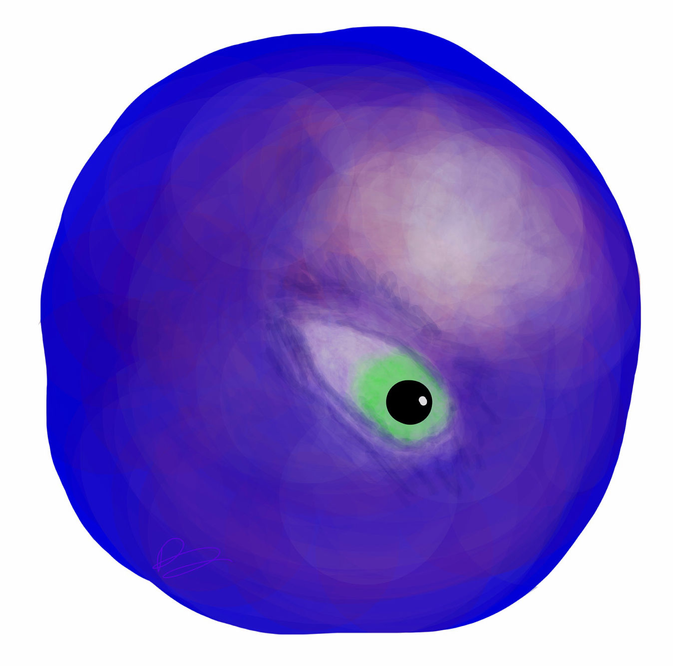 Purple and Eye by Ron Centra